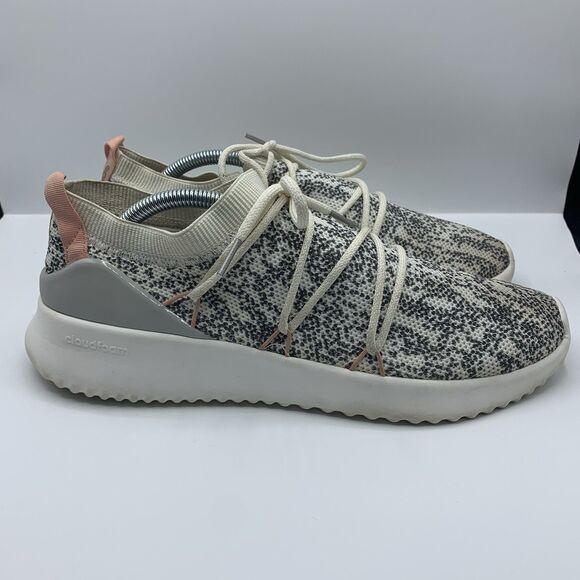 Adidas Ultimamotion Cloudfoam Womens Shoes Sneakers 11 Gray Pink F34533 Running - Picture 3 of 8